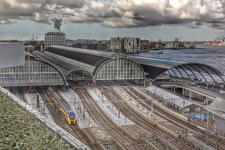 Amsterdam, stazione centrale, Paesi Bassi, centro
