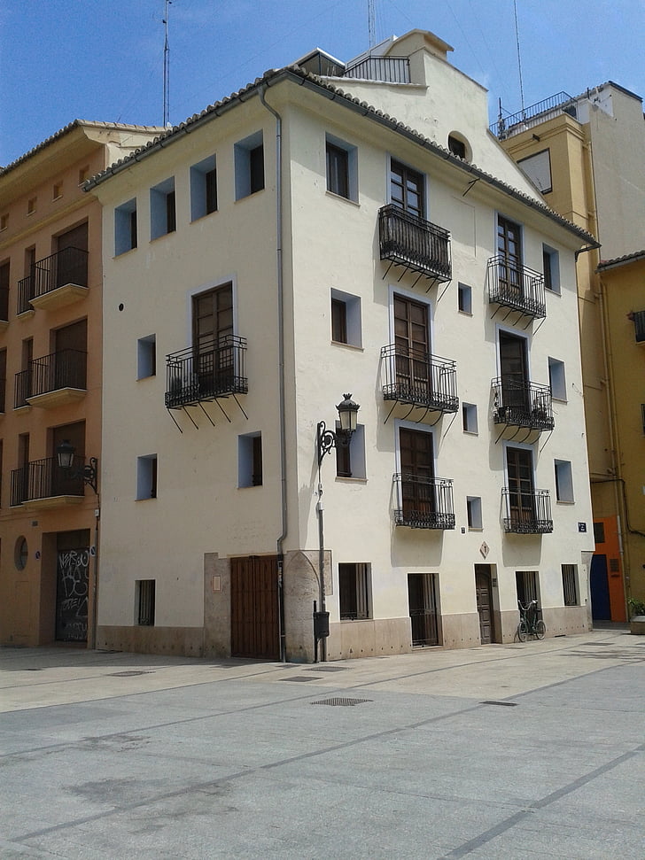 épület, ház, építészet, Valencia