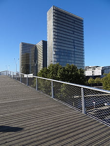 Bibliothèque nationale de france, Pariis, arhitektuur, François mitterrand saidi, büroohoone, linna areenil, pilvelõhkuja