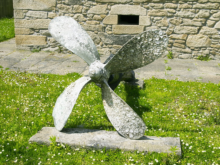 Boot propeller, Museum, San Ciprian lugo