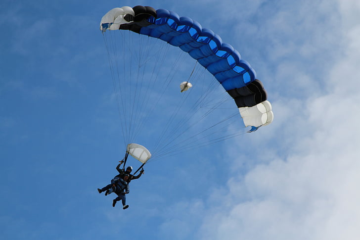 adventure, dom, fun, jumping, parachute, risky, skydiver
