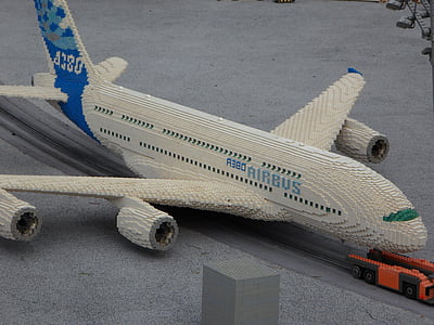 legoland, aircraft, from lego, lego blocks, building blocks, built, lego