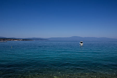 bateau, mer, Adriatique, navire, bleu, paysage, bateau