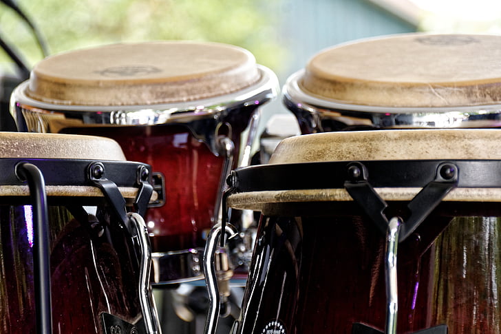 bongo 's, drums, instrument, muziekinstrument, detail, Close-up, analoge