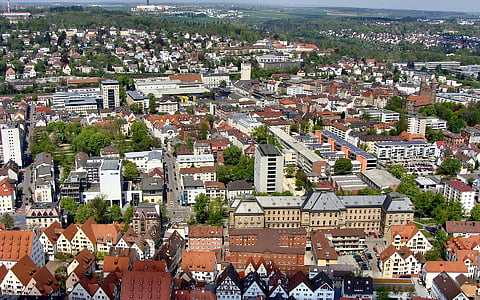 Ulm północ, Ulm, Münster, Katedra w Ulm, gród, Architektura, Miasto