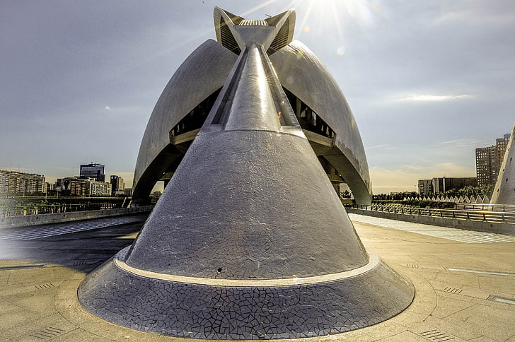 építészet, Santiago calatrava, város, turizmus, Spanyolország, Valencia, a Művészetek városa