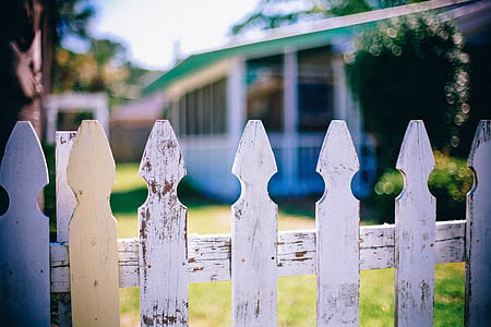 picket fences, fence, fencing, neighbor, neighbour, neighborhood, wood - Material