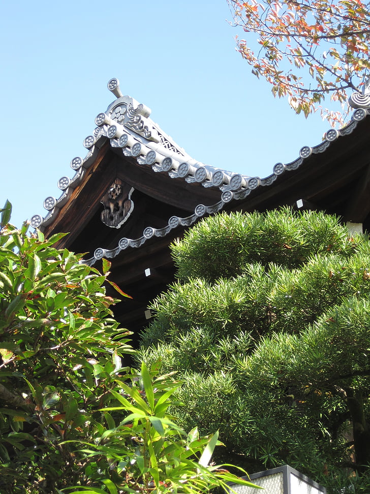 Kyoto, altare, tak, asiatisk stil, arkitektur, Asia, Japan