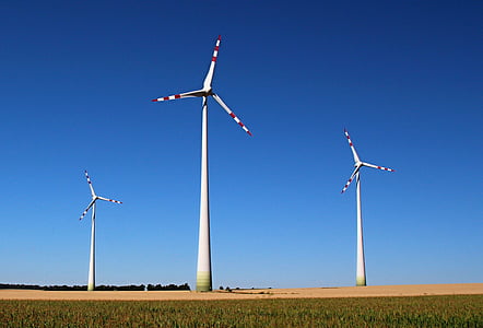 风力发电, 可再生能量, 风车, 风, 磨机, 能源, 旋转