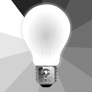 question, bulb, idea, question mark, solution, quiz, test