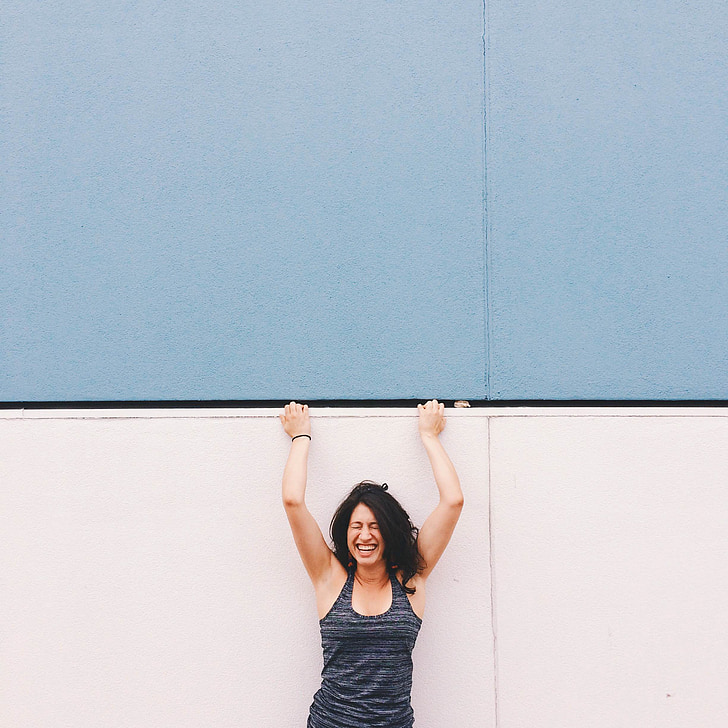 woman, contrast, pushing, female, exhausted, push, funny