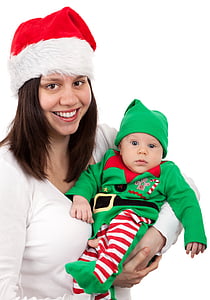 бебе, Момче, дете, Коледа, цвят, цветове, костюм