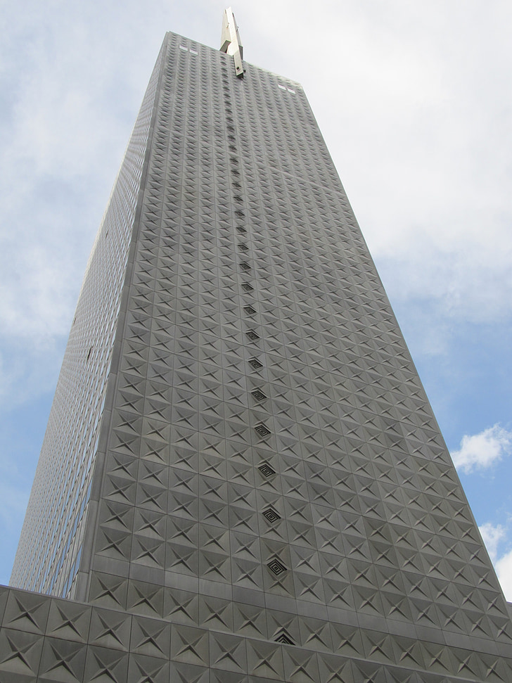 Dallas, gratacels, façana de vidre, edificis d'oficines, elevat augment, Centre, Texas