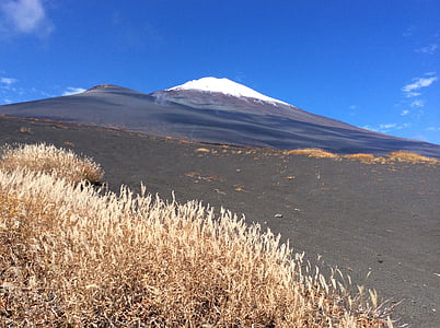 mt fuji, blue sky, gotemba outlet, volcano, mountain, nature, landscape
