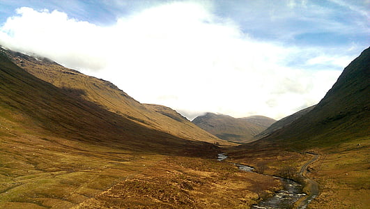 Skottland, Hills, Storbritannien, skotska, landskap, resor, naturen