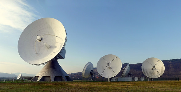 radar dish, radar, earth station, fuchsstadt, reception, send, received on