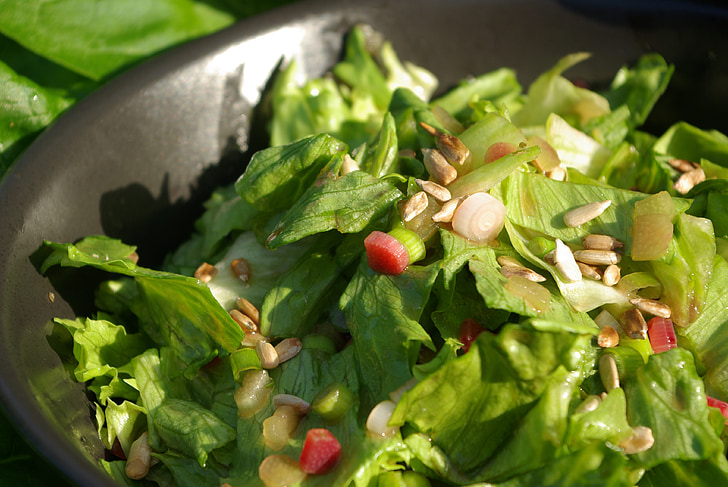 rabarber salade, salade, voedsel, cholesterol, rabarber, Yorks cholesterol-kookboek, gezonde