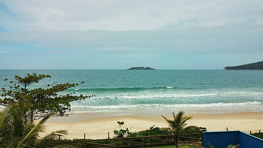 Beach, Sand, Island, Florianópolis, Mar, Horizon, Matkailu