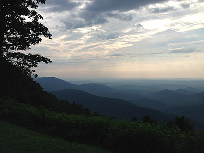Blue ridge, montanhas, Virginia, paisagem, natureza selvagem, cenário, natural
