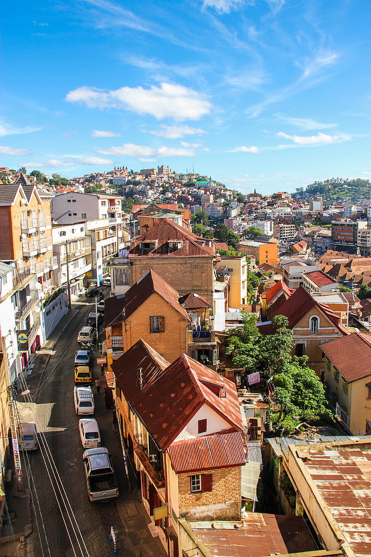 pilsēta, Antananarivo, vecpilsētā, Vecrīgā, Madagaskara, Āfrikas pilsēta, Āfrika