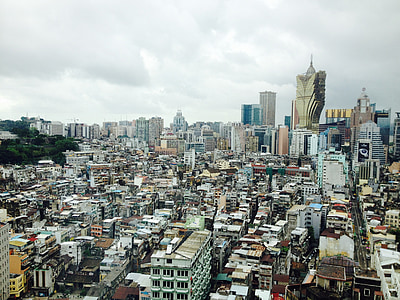 Macao, staden, Kina, Macau, Asia, byggnad, arkitektur
