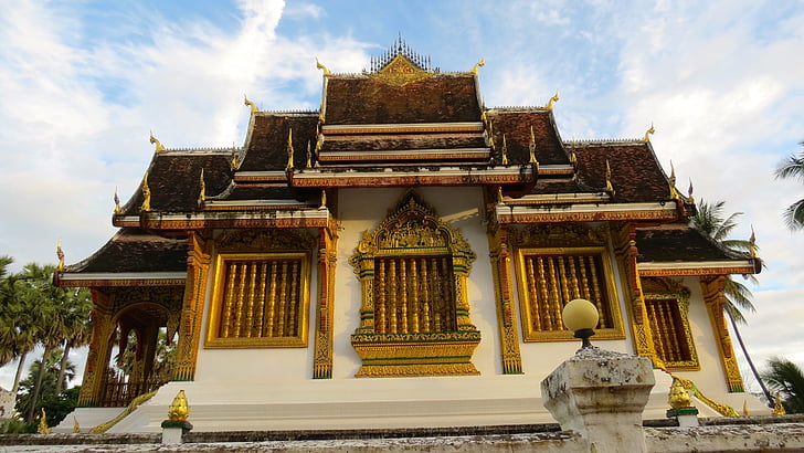 Laosa, luangprabang, Āzija, templis, Budisms