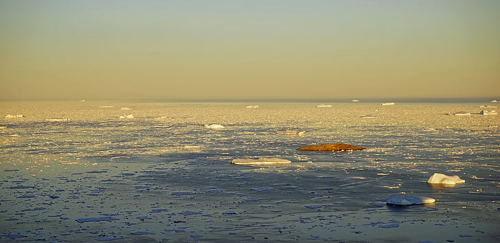 Groenlandia, Mer de glace, Circolo polare artico, ghiaccio, Iceberg