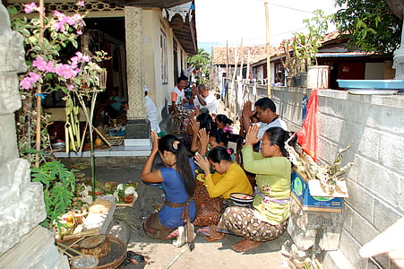 ceremonia de, Bali, sacrificios