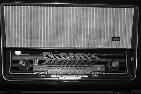 ラジオ, 古い, 懐かしさ, 管ラジオ, 音楽, スピーカー, レトロ