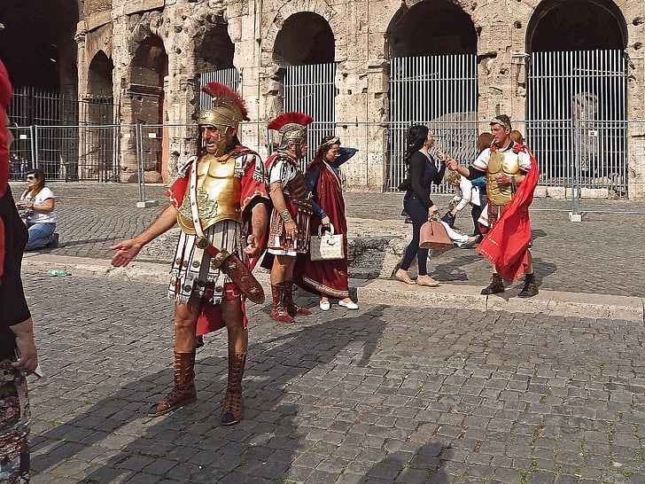 los legionarios, guardias de, hielo, tiempos antiguos, flawiusze, el Coliseo, el anfiteatro