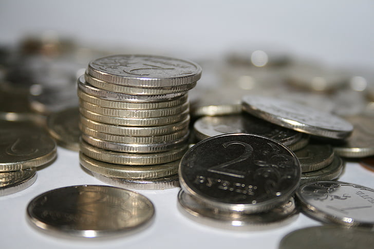 money, coins, ruble, kopek, coin