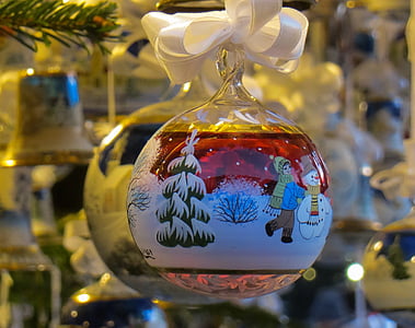 Christmas ornament, Glaskunst, Weihnachtsschmuck, Weihnachtsbaumschmuck, Glaskugel, Weihnachten, Weihnachtsmarkt