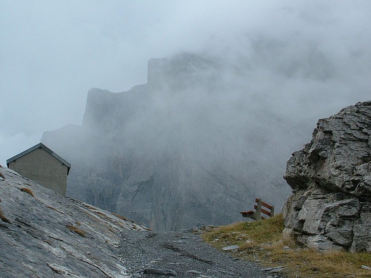 Valais, Schweiz, bergen, moln