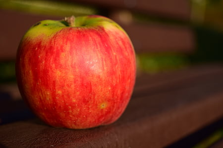apple, bank, close, healthy, vitamins, red, ripe