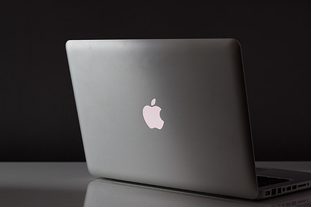 MacBook, ябълка, компютър, екран, лаптоп, бележник, технология