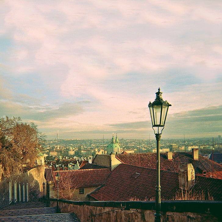 Prague, Eiropa, aina, Čehu, pilsēta, arhitektūra, vecais