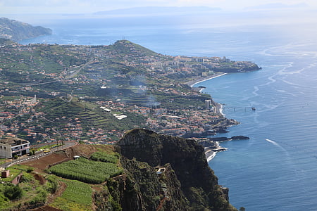 óceán, Madeira, szempontból, tenger, oldalán, Portugália