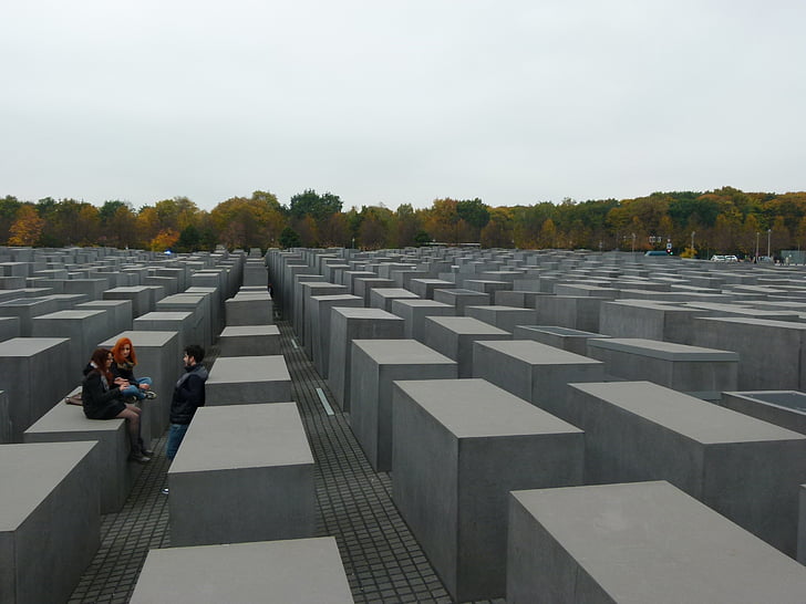 Berlijn, monument, Joodse, Dodenherdenking, Remembrance, Holocaust