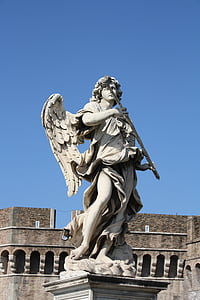 Roma, estatua de, Italia, escultura, arquitectura, Europa, lugar famoso