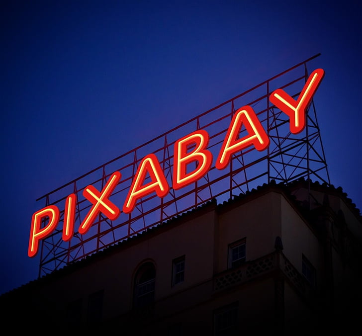 röd, ledde, ljus, skyltning, teknik, Pixabay, teckensnitt