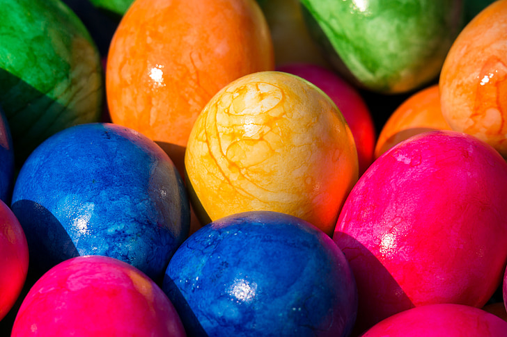 Velikonočni, velikonočna jajca, jajce, pisane, barva, Veselo veliko noč, stranka jajca