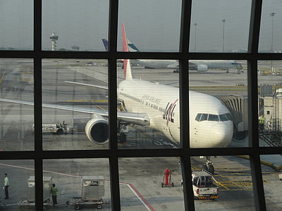 pesawat, Bandara, gerbang boarding