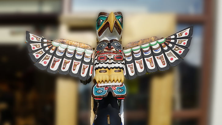 Totem-pole, Alaszka, indiai művészet, kultúrák, bennszülött kultúra