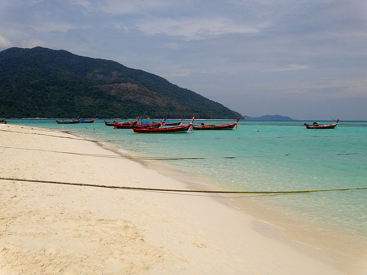 Tailandas, paplūdimys, įkrovos, ilgą uodegą, jūra, vandens, puikūs paplūdimiai