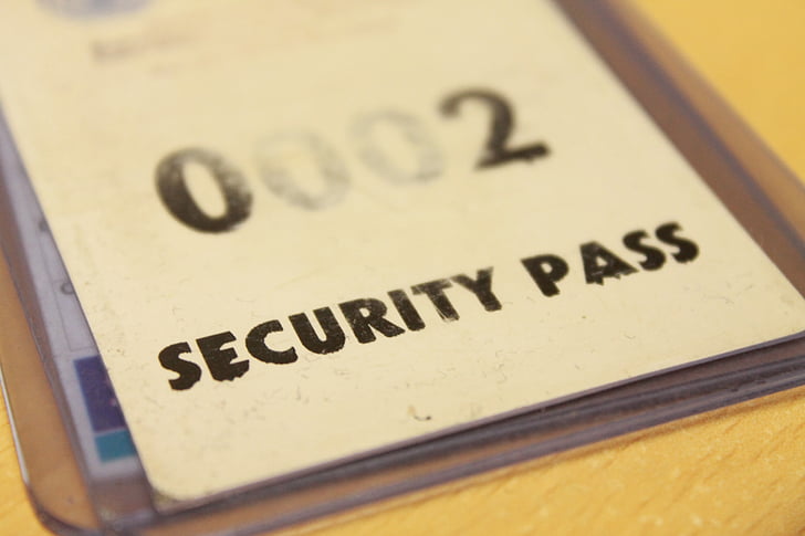 Sicherheit, Pass, ID, Key-card, Schlüssel, Tür, Eintrag
