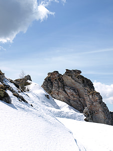 invierno, nieve, montañas, Alpine, Austria, Carintia, Castillo Imperial