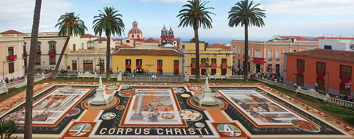 pješčana slika, Španjolska, Tenerife, Orotava, Kanarski otoci, arhitektura, izgrađena struktura