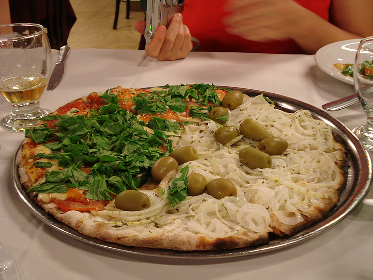 pizza, Argentina, Compartilhar, comida, coberturas, delicioso