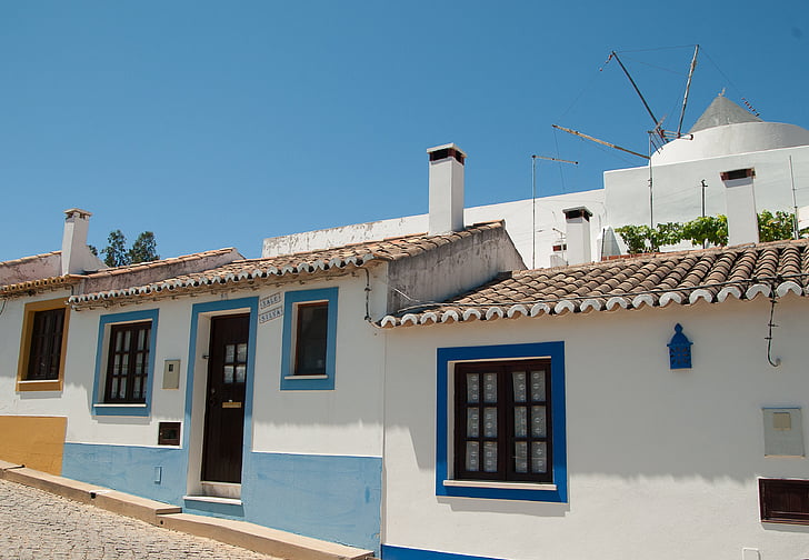 Portugal, village, Moulin, carreaux, Lane