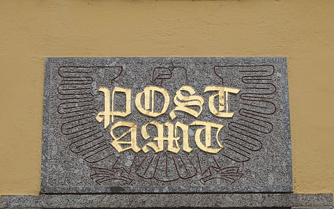 Ufficio postale, Inserisci, ingresso, scudo, Pensione, vecchio